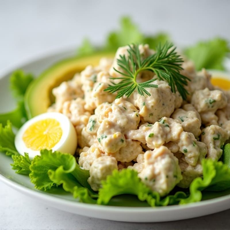 Creamy Tuna Salad with Crisp Celery and Fresh Dill