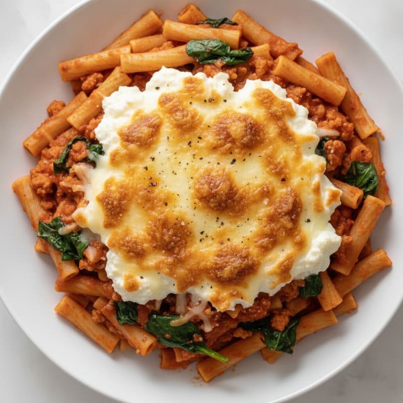 Classic Baked Ziti with Ricotta