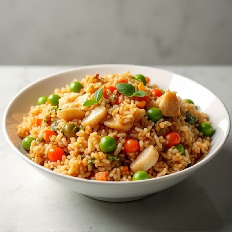 Healthy Chicken and Vegetable Fried Rice