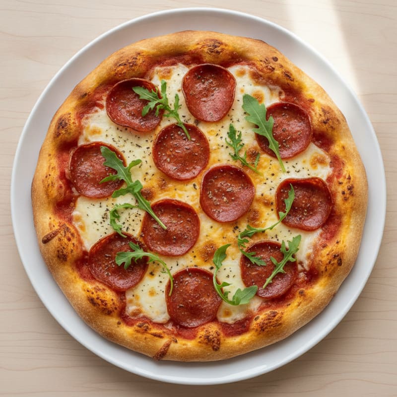 High-Protein Classic Pepperoni Pizza