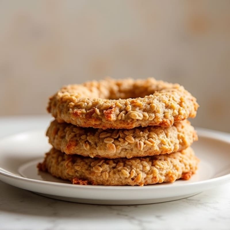 Protein-Packed Maple Cinnamon Baked Oat Rings