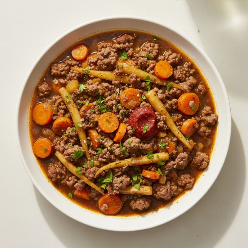 Savory Beef Mince with Root Vegetables