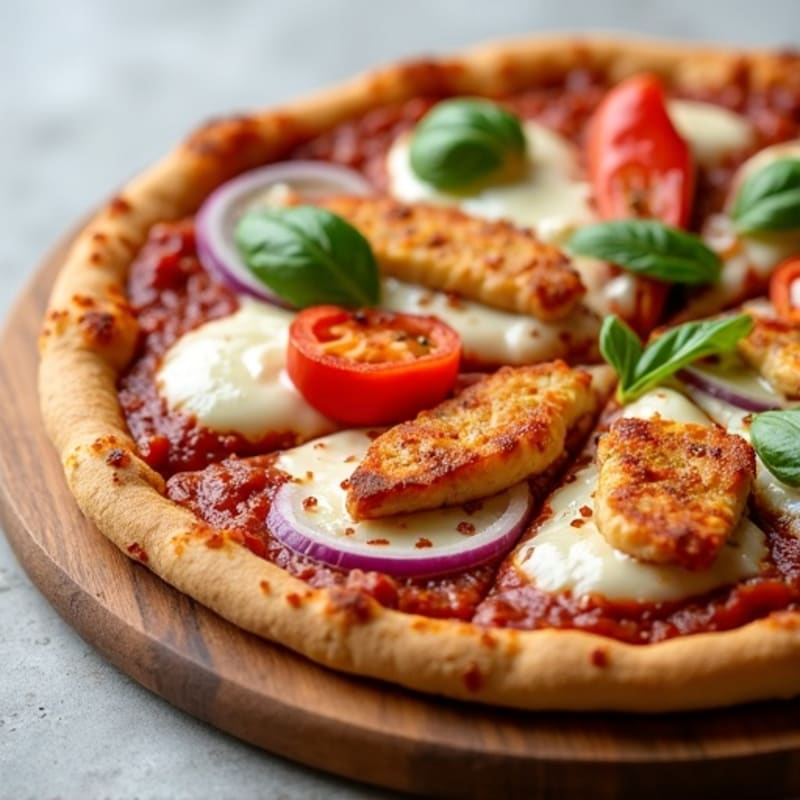 Healthy BBQ Ranch Chicken Pizza