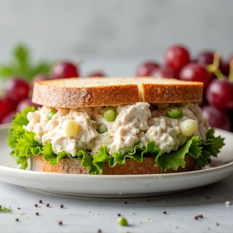 Healthy Creamy Chicken Salad Sandwich