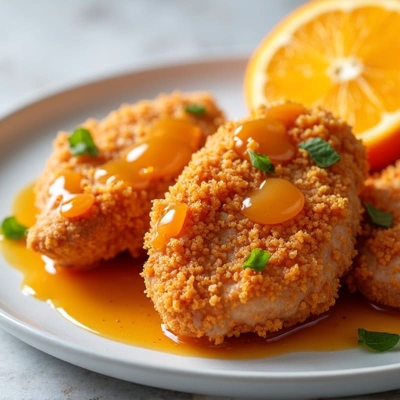 Crispy Air-Fried Orange Chicken