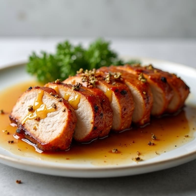 Tender Roasted Pork with Sticky Glaze