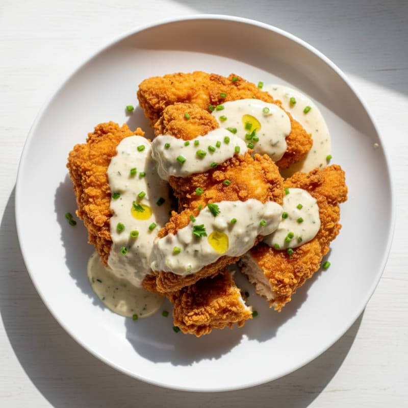 Buttermilk Fried Chicken with Creamy Gravy