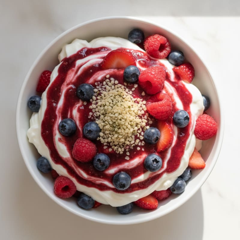 Creamy Greek Yogurt Protein Parfait with Berries
