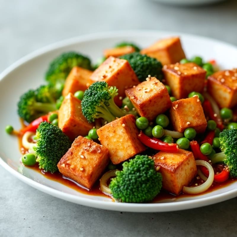 Crispy Sesame Tofu Stir-Fry