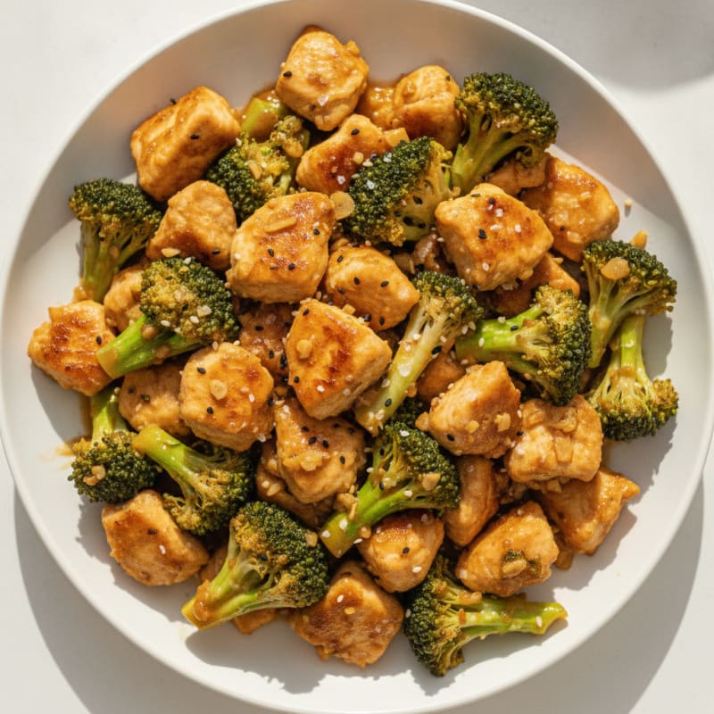 Garlic Chicken and Broccoli Stir-Fry