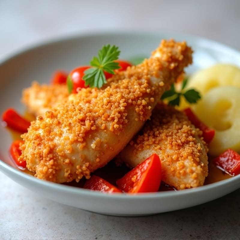 Crispy Baked Sweet and Sour Chicken