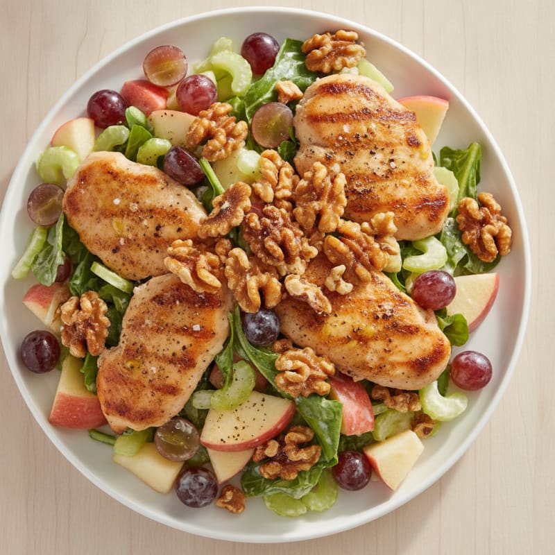 Waldorf Salad with Candied Walnuts