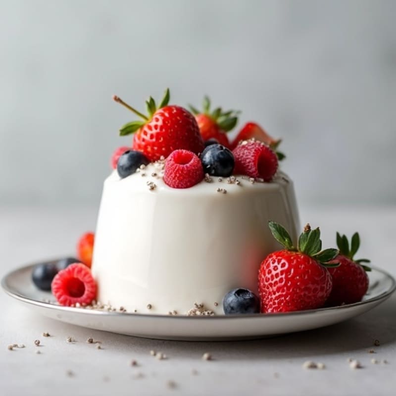 Silky Greek Yogurt Protein Mousse with Fresh Berries