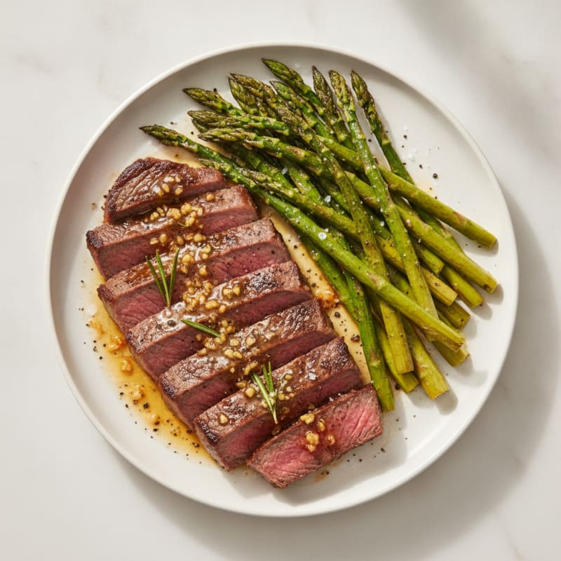 Pan-Seared Steak with Garlic Butter