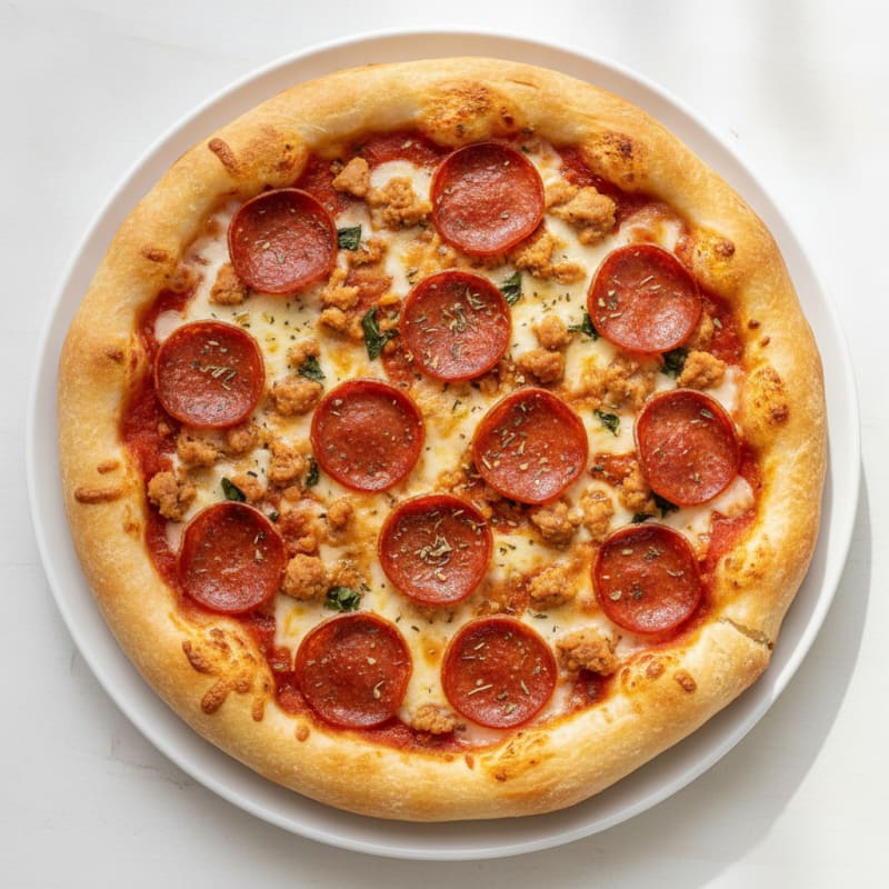 Stuffed Crust Pepperoni Pizza