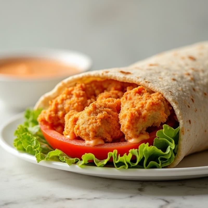 Crispy Buffalo Ranch Chicken Wrap