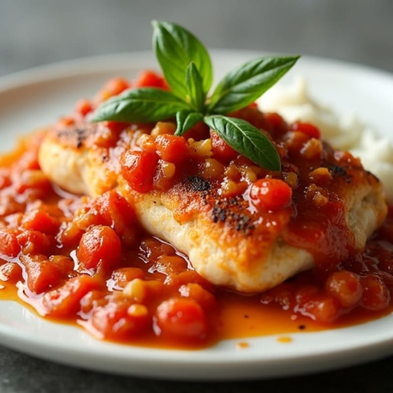 Pan-Seared Chicken with Creamy Spiced Tomato Sauce