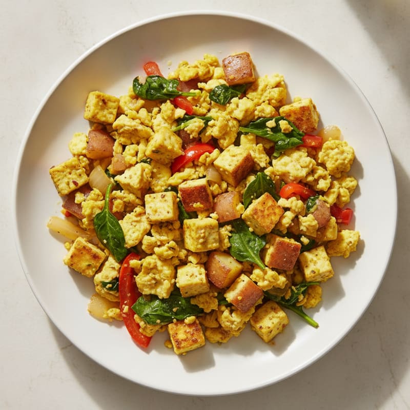 Scrambled Egg and Tofu Vegetable Hash
