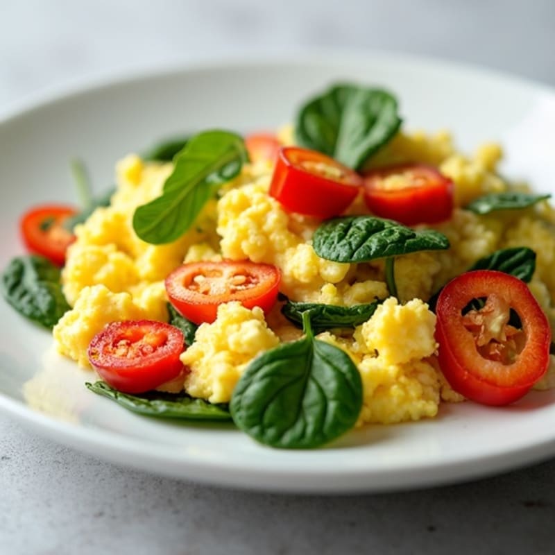 Fluffy Protein-Packed Cottage Cheese Scramble