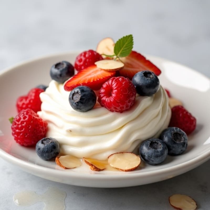 Creamy Greek Yogurt with Fresh Berries