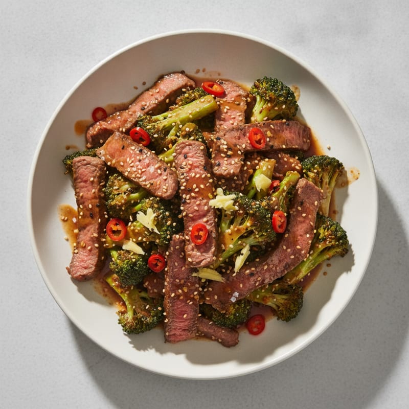 Sesame Beef & Broccoli Stir-Fry