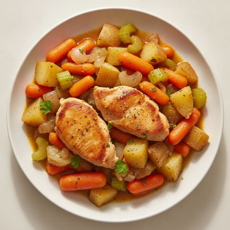 Hearty Herb Chicken and Root Vegetable Stew