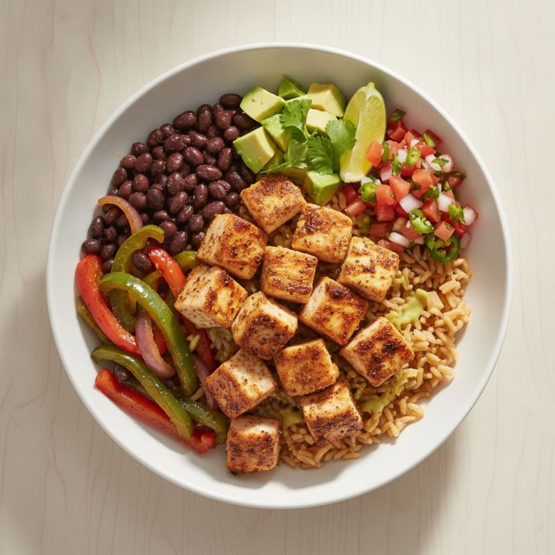 Chicken Qdoba-Style Rice Bowl