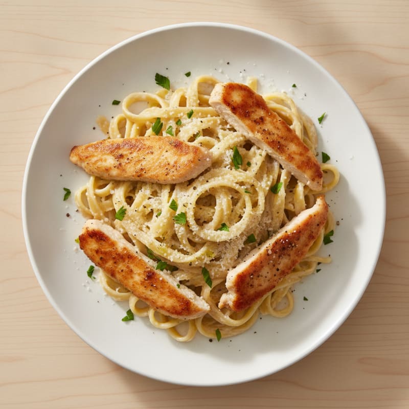 Chicken Alfredo with Fettuccine