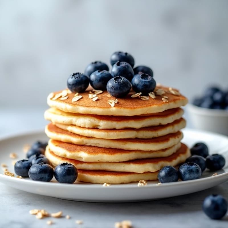 Fluffy Blueberry Protein Pancakes