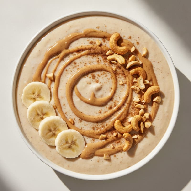 Banana Protein Smoothie with Cashew Butter