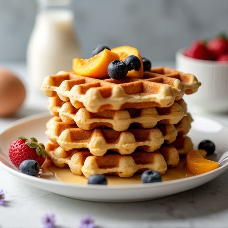 Protein-Packed Almond Flour Waffles