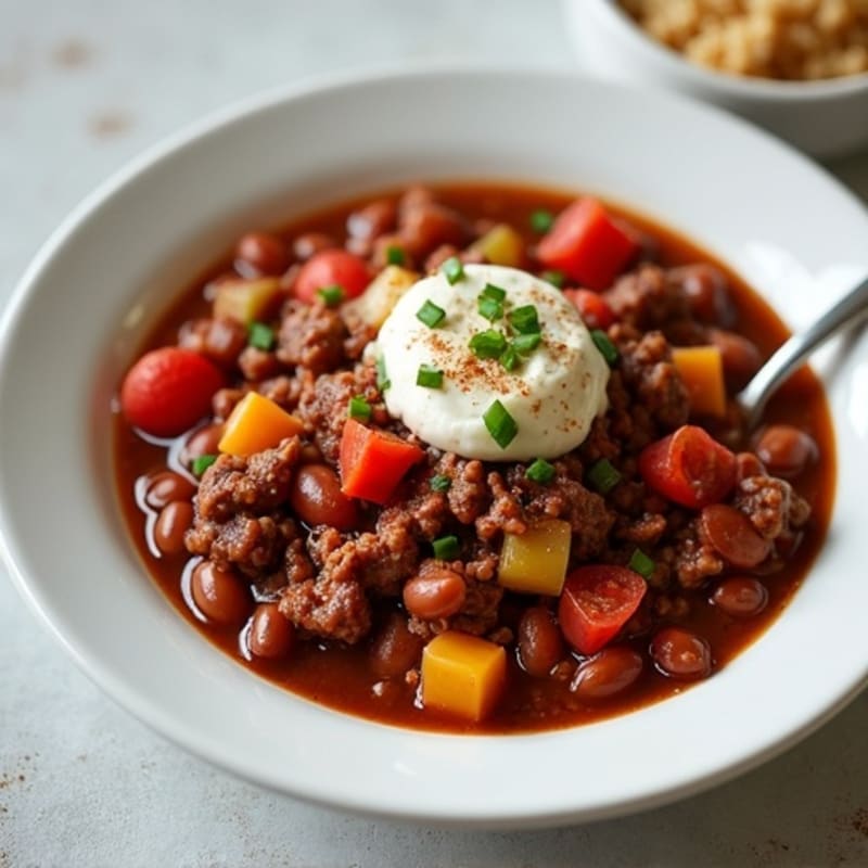 Hearty Slow Cooker Beef Chili