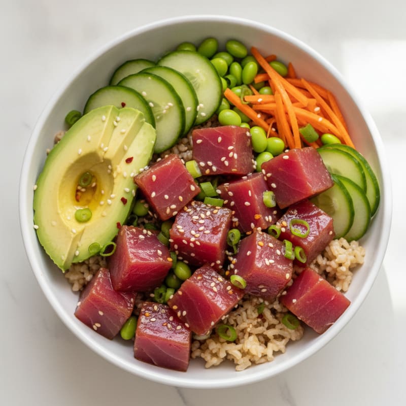 Hawaiian Ahi Tuna Poke Bowl
