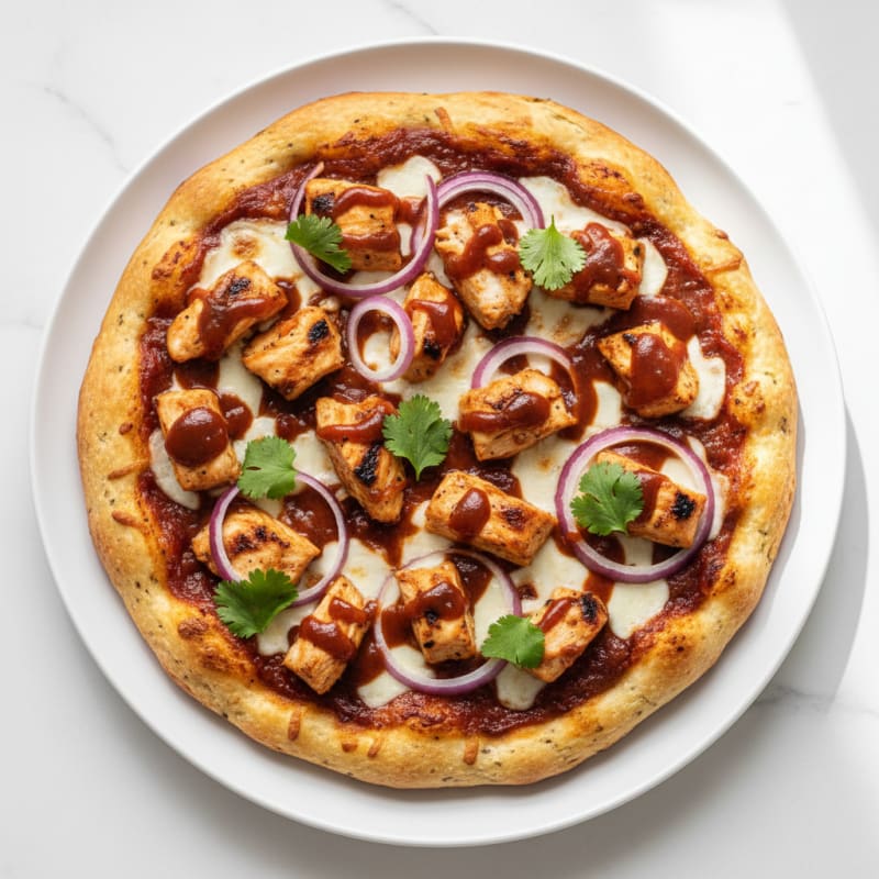 High-Protein BBQ Chicken Pizza