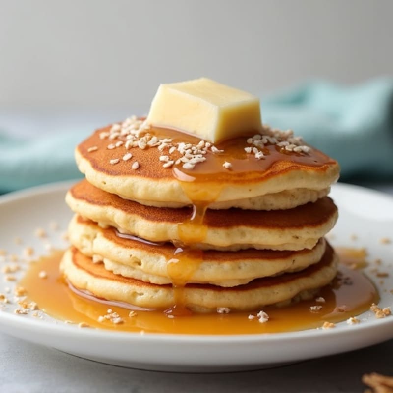 Fluffy Vanilla Protein Pancakes