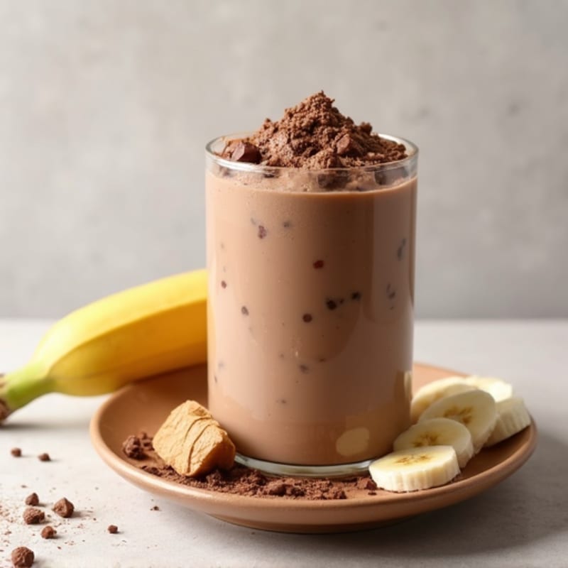 Creamy Double Chocolate Protein Smoothie