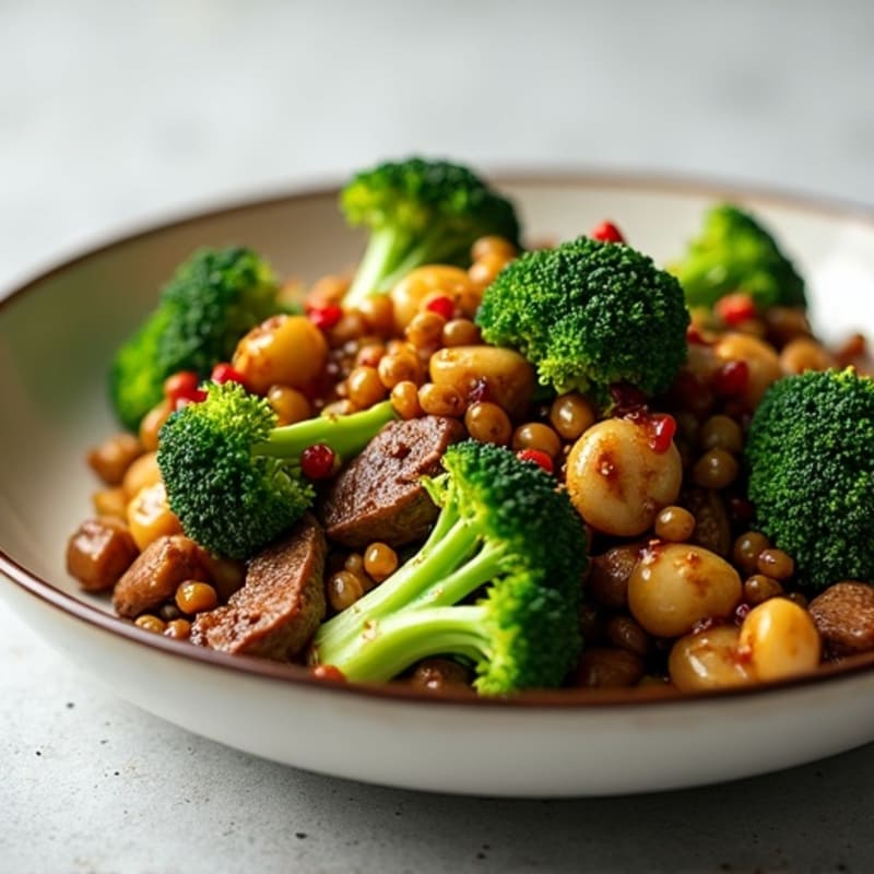 Healthy Garlic Ginger Beef and Broccoli Stir-Fry