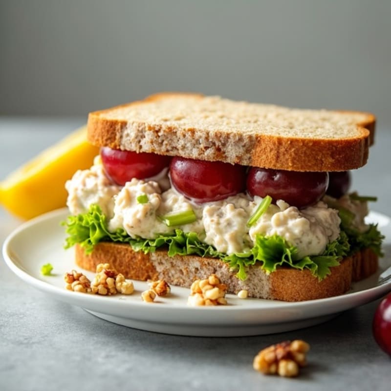 Healthy Creamy Chicken Salad Sandwich