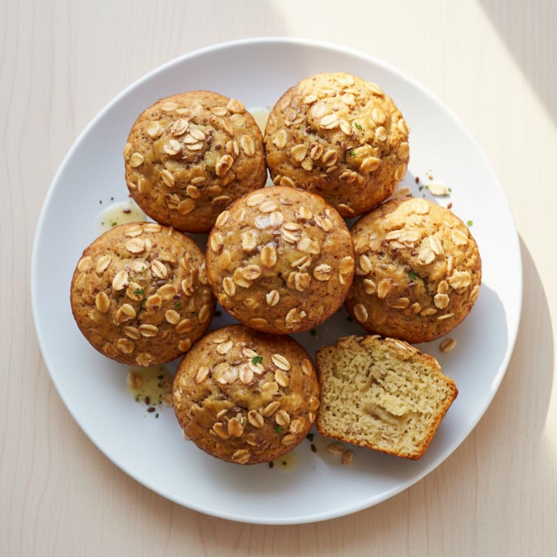 Wholesome Banana Oat Muffins