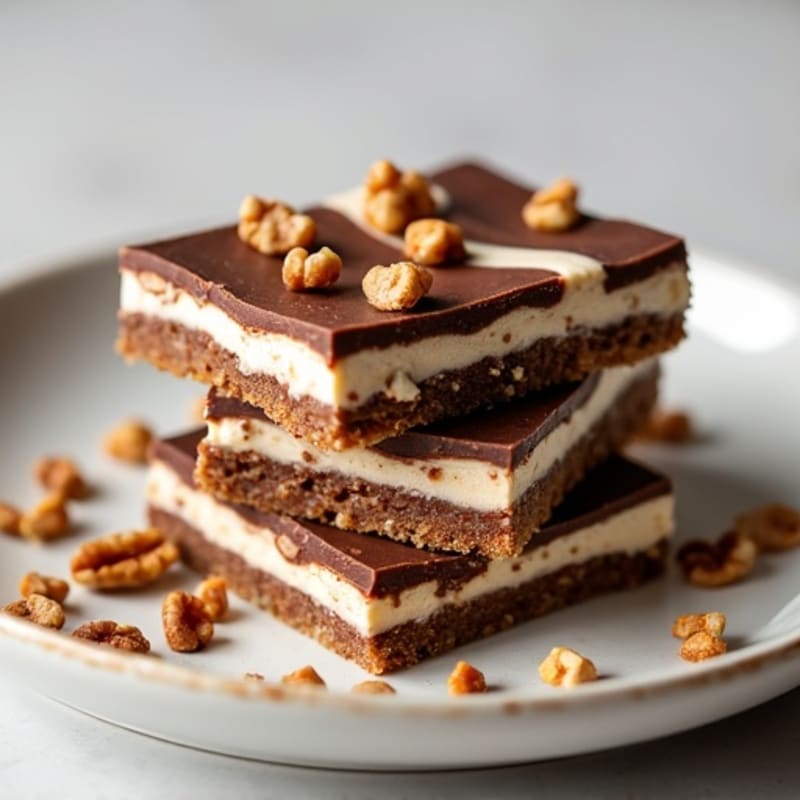 Protein-Rich Dark Chocolate Greek Yogurt Cheesecake Bars
