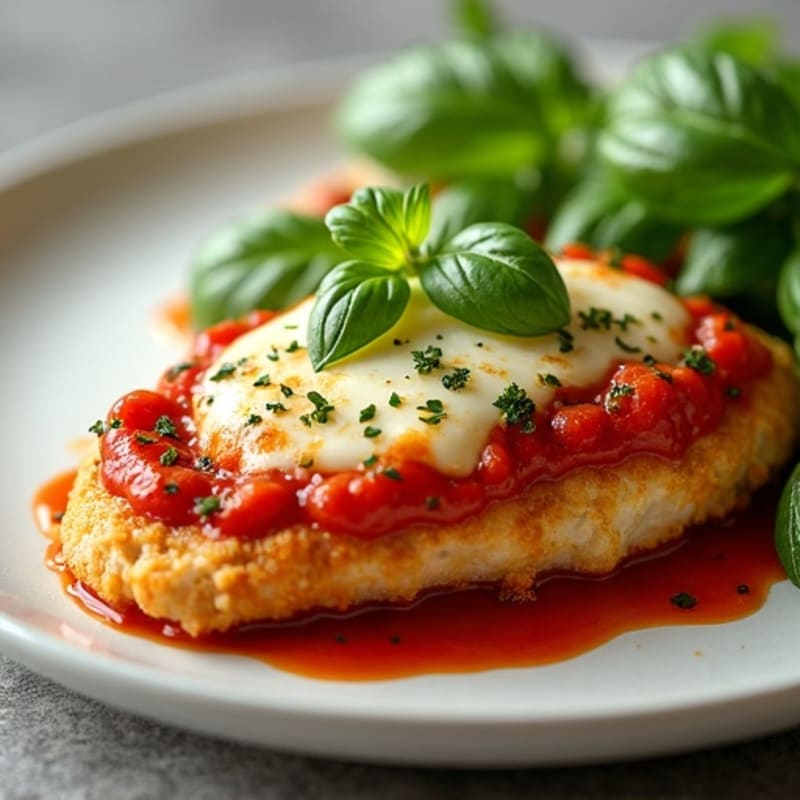 Crispy Baked Chicken Parmesan with Fresh Herbs
