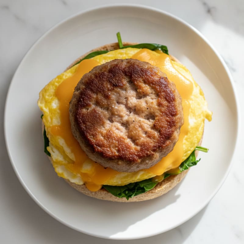 Turkey Sausage Egg English Muffin