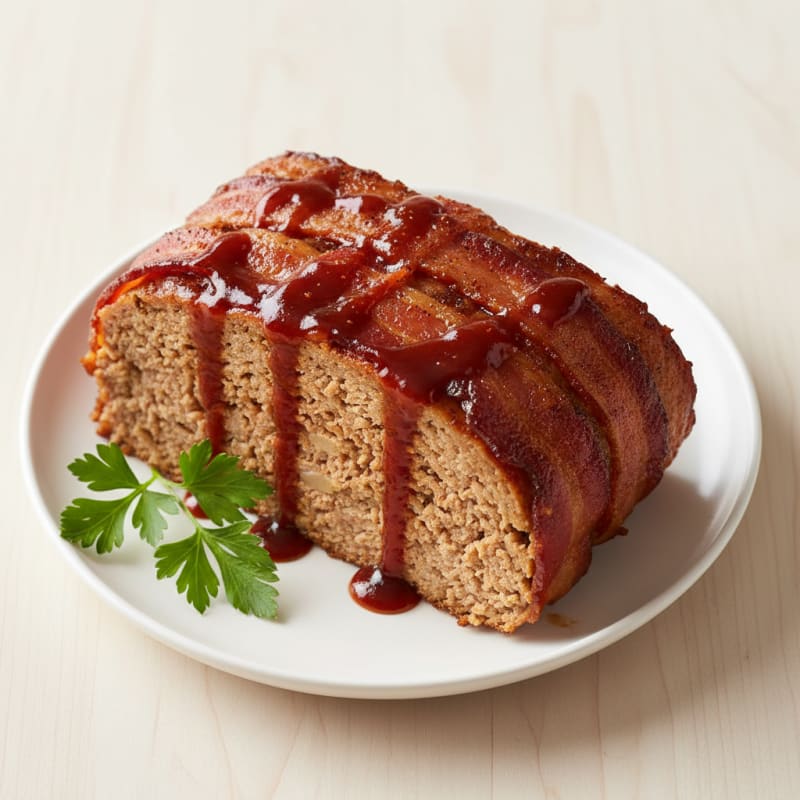 Smoky BBQ Bacon-Wrapped Meatloaf