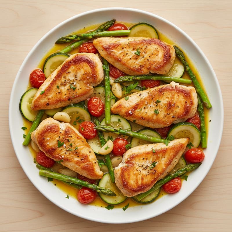 Speedy Lemon Herb Chicken Skillet