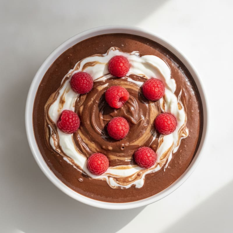Silky Chocolate Protein Pudding with Greek Yogurt