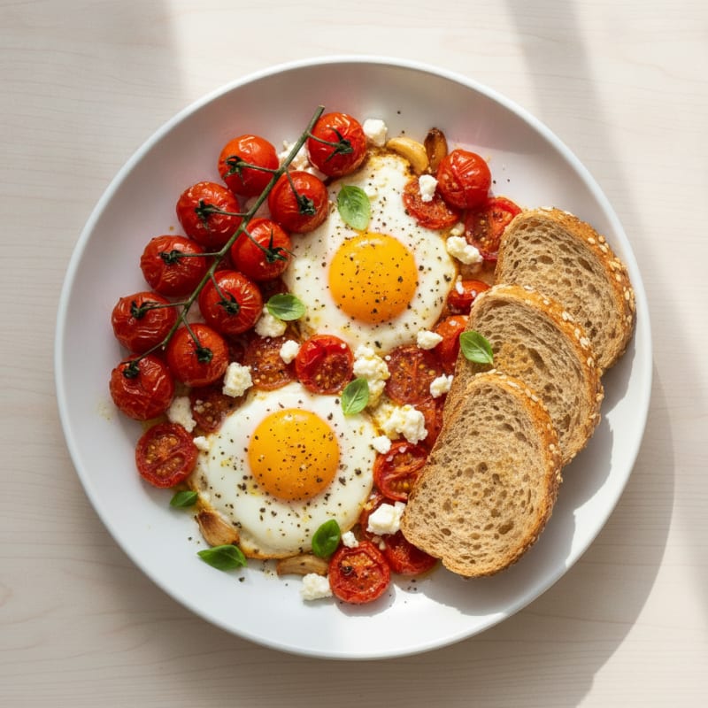 Baked Eggs with Roasted Tomatoes