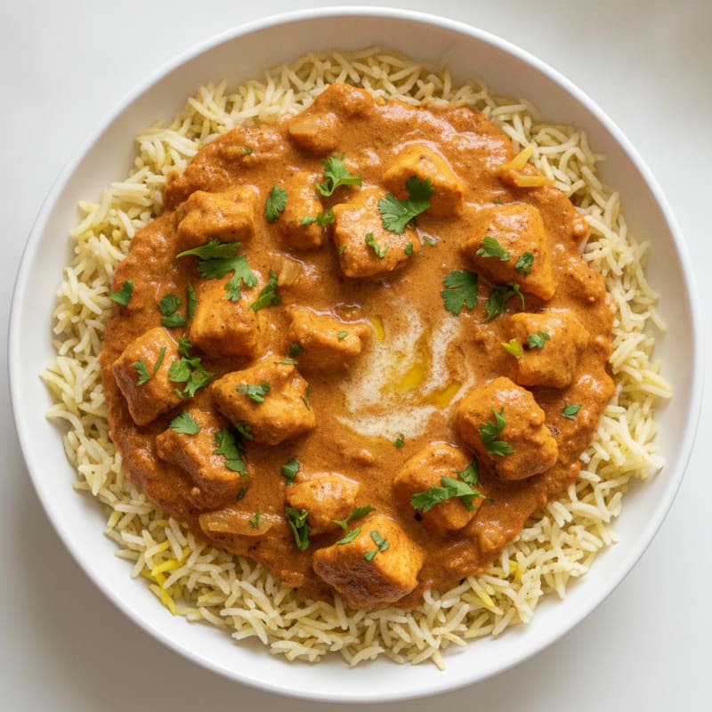 Spiced Butter Chicken with Basmati Rice
