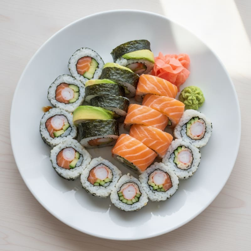 Assorted Fresh Sushi Rolls