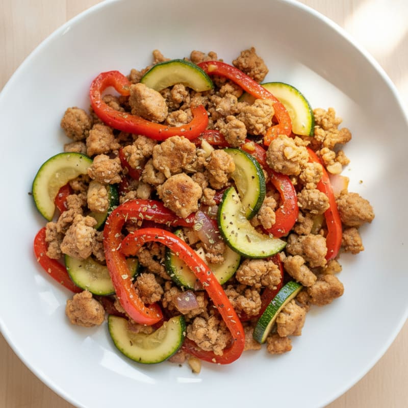 Ground Turkey and Veggie Power Bowl