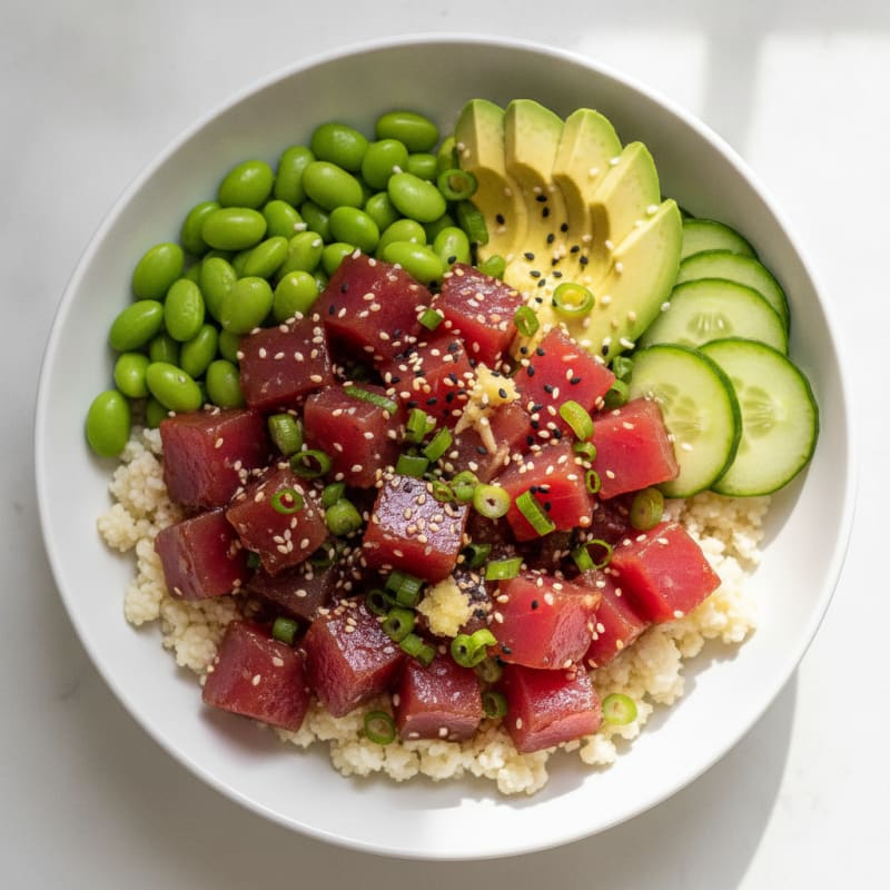 Hawaiian Ahi Tuna Poke Bowl